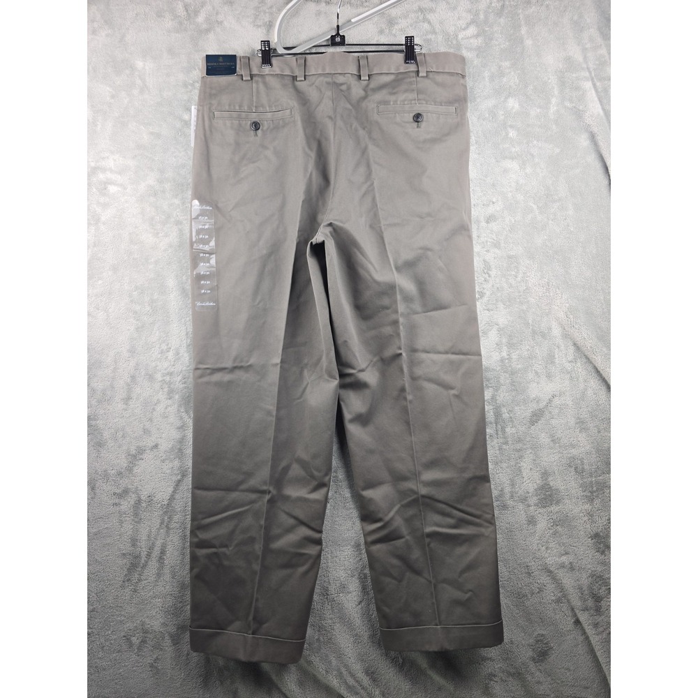 Brooks Brothers Advantage Chino Pants Mens 38x30 Brown Elliot Khaki NWT - Picture 2 of 10